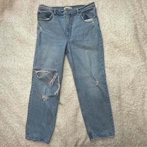 ABERCROMBIE & FITCH | 90s ULTRA HIGH RISE STRAIGHT JEANS